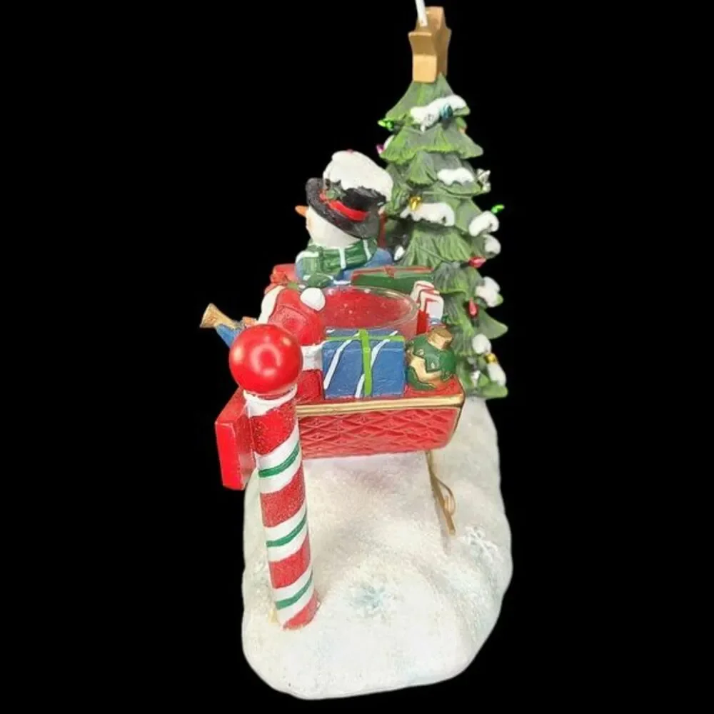 Yankee Candle Christmas‎ Tart Warmer Snowman Sled North Pole Tree MISSING BOWL
